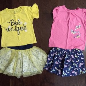 Bundle of 2 Skirted Outfits - Size 3T